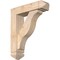 Ekena Millwork Funston Arts and Crafts Smooth Bracket w/ Offset Brace, Douglas Fir, 5 1/2"W x 20"D x 24"H BKT0604X20X24FST03SDF - alternate 1